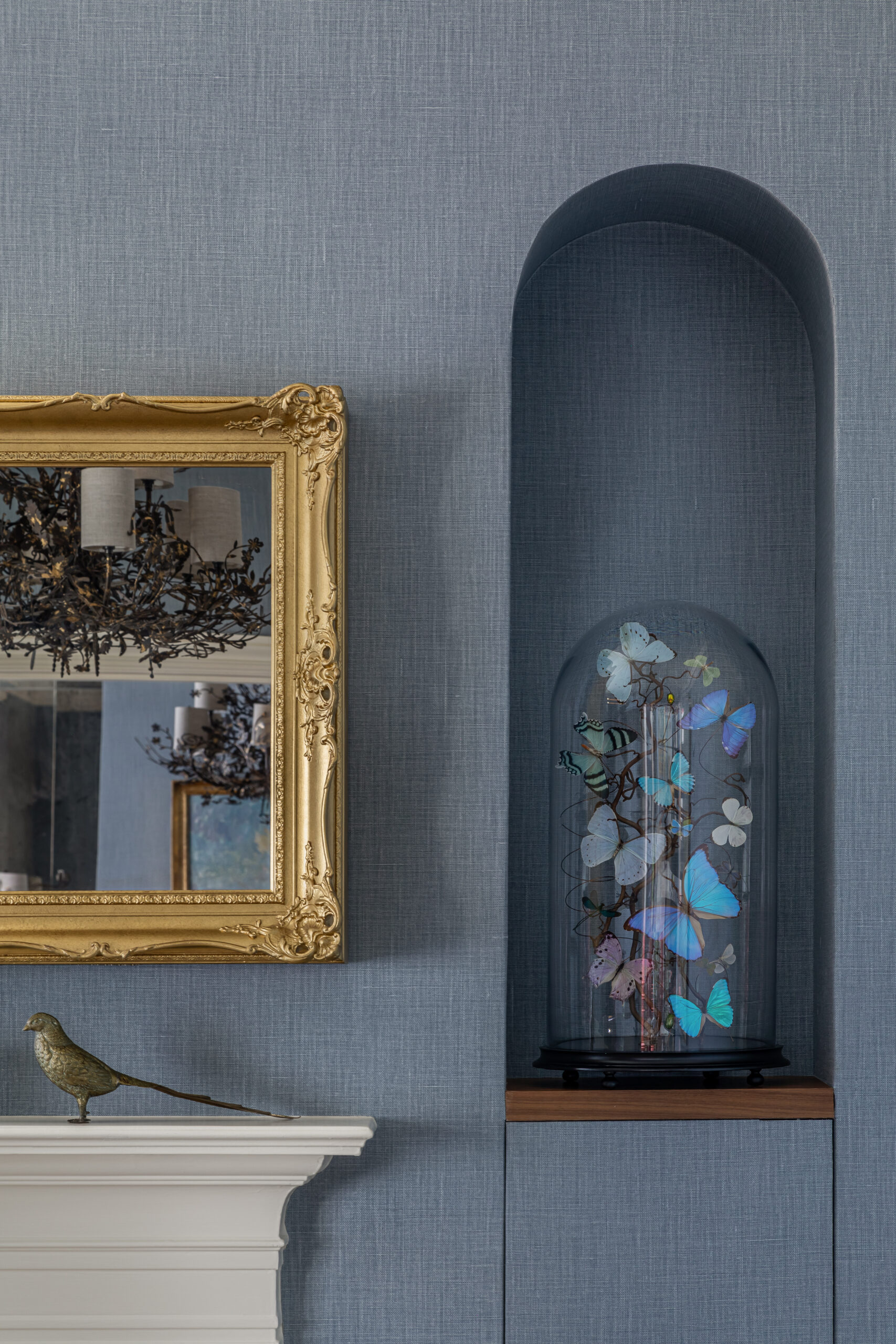 Detail of a niche in a Chelsea pied-a-terre